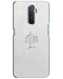 Чехол для Realme X2 Pro с картинкой «Иоанна 3:16 Крест» Чехол для Realme X2 Pro с картинкой «Иоанна 3:16 Крест»
