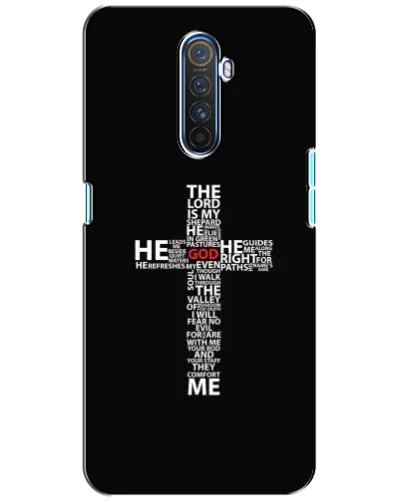 Чехол для Realme X2 Pro с картинкой «Текстовый крест» Чехол для Realme X2 Pro с картинкой «Текстовый крест»