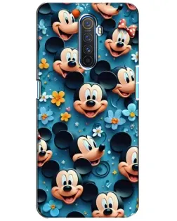 Чехол для Realme X2 Pro с картинкой «Паттерн Микки и Минни»