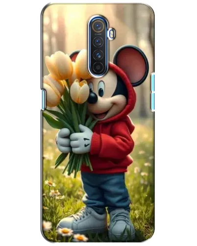 Чехол для Realme X2 Pro с картинкой «Микки с тюльпанами»
