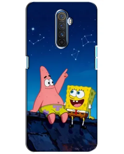 Чехол для Realme X2 Pro с картинкой «Губка Боб и Патрик ночью» Чехол для Realme X2 Pro с картинкой «Губка Боб и Патрик ночью»