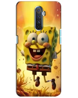 Чехол для Realme X2 Pro с картинкой «Губка Боб прыгает»