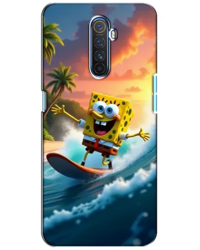 Чехол для Realme X2 Pro с картинкой «Губка Боб серфингист» Чехол для Realme X2 Pro с картинкой «Губка Боб серфингист»