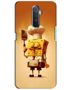 Чехол для Realme X2 Pro с картинкой «Губка Боб повар»