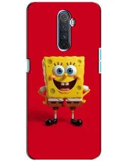 Чехол для Realme X2 Pro с картинкой «Спанч Боб на красном»