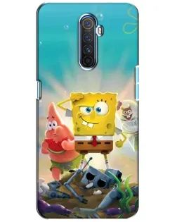 Чехол для Realme X2 Pro с картинкой «Спанч Боб победитель»