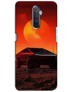 Чехол для Realme X2 Pro с картинкой «Cybertruck на Марсе»