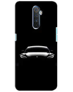 Чехол для Realme X2 Pro с картинкой «Фары Tesla Night»