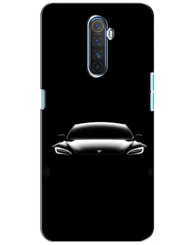 Чехол для Realme X2 Pro с картинкой «Фары Tesla Night»