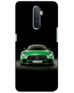 Чехол для Realme X2 Pro с картинкой «Mercedes — неоновый лого»
