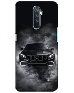 Чехол для Realme X2 Pro с картинкой «Mercedes в дыму»