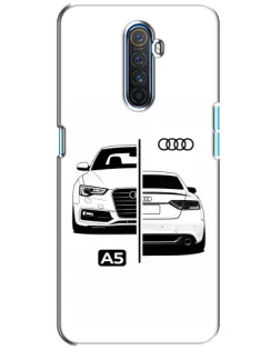 Чехол для Realme X2 Pro с картинкой «Audi — контрастный дизайн»