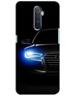 Чехол для Realme X2 Pro с картинкой «Неоновый взгляд Audi»
