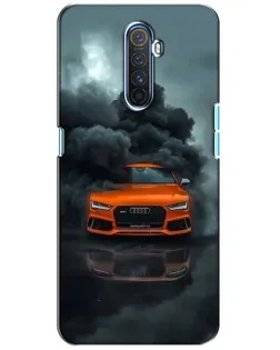 Чехол для Realme X2 Pro с картинкой «Audi в облаках дыма»