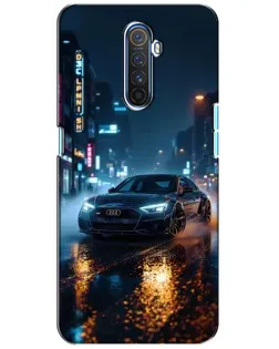 Чехол для Realme X2 Pro с картинкой «Ночной город и Audi»