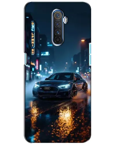 Чехол для Realme X2 Pro с картинкой «Ночной город и Audi»