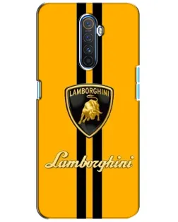 Чехол для Realme X2 Pro с картинкой «Lamborghini Stripe желтый»