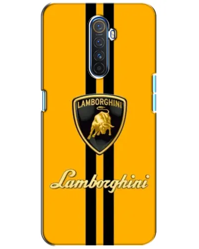 Чехол для Realme X2 Pro с картинкой «Lamborghini Stripe желтый»