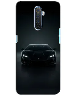 Чохол для Realme X2 Pro з картинкою «Чорний Lamborghini Aventador»