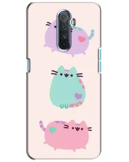 Чехол для Realme X2 Pro с картинкой «Pusheen трио» Чехол для Realme X2 Pro с картинкой «Pusheen трио»
