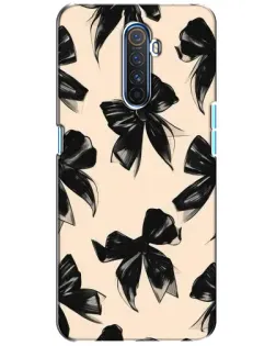 Чехол для Realme X2 Pro с картинкой «Паттерн черные банты» Чехол для Realme X2 Pro с картинкой «Паттерн черные банты»