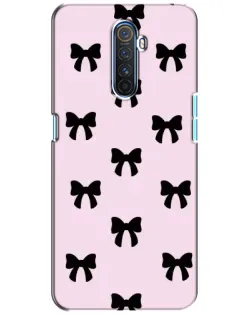 Чехол для Realme X2 Pro с картинкой «Черные банты Coquette»