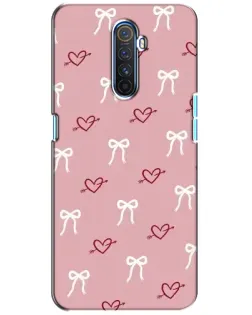 Чехол для Realme X2 Pro с картинкой «Сердца и банты»