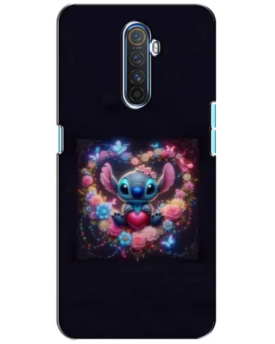 Чехол для Realme X2 Pro с картинкой «Stitch в цветах»
