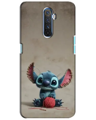 Чехол для Realme X2 Pro с картинкой «Стич на коричневом фоне»