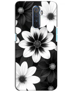 Чехол для Realme X2 Pro с картинкой «Монохромные астры»