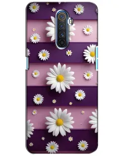 Чехол для Realme X2 Pro с картинкой «Ромашки на фиолетовом»