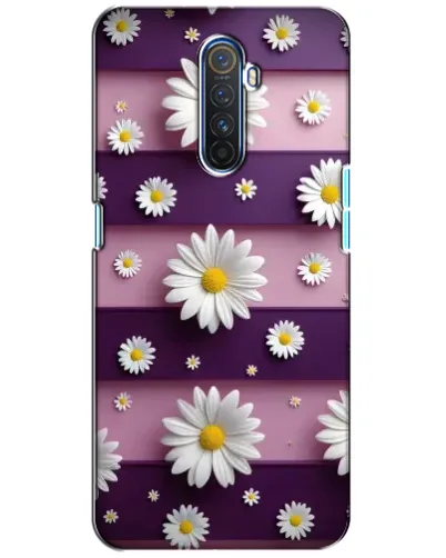 Чехол для Realme X2 Pro с картинкой «Ромашки на фиолетовом»