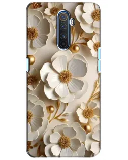 Чехол для Realme X2 Pro с картинкой «Белие бумажние  цвети»