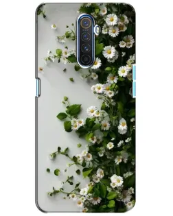 Чехол для Realme X2 Pro с картинкой «Ветка мелких белых цветов»
