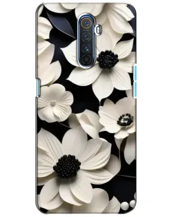 Чехол для Realme X2 Pro с картинкой «Объемные белые цветы»
