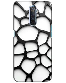 Чехол для Realme X2 Pro с картинкой «Белая объемная сетка» Чехол для Realme X2 Pro с картинкой «Белая объемная сетка»