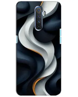 Чехол для Realme X2 Pro с картинкой «Объемные черно-белые ленты» Чехол для Realme X2 Pro с картинкой «Объемные черно-белые ленты»