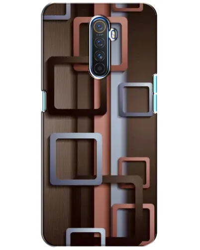 Чехол для Realme X2 Pro с картинкой «Коричневые объемные квадраты» Чехол для Realme X2 Pro с картинкой «Коричневые объемные квадраты»