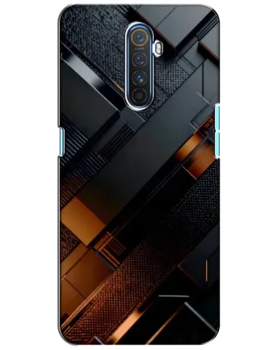 Чехол для Realme X2 Pro с картинкой «Черные геометрические блоки» Чехол для Realme X2 Pro с картинкой «Черные геометрические блоки»