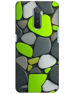 Чехол для Realme X2 Pro с картинкой «Яркая неоновая галька»