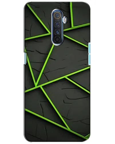 Чехол для Realme X2 Pro с картинкой «Зеленые геометрические линии» Чехол для Realme X2 Pro с картинкой «Зеленые геометрические линии»