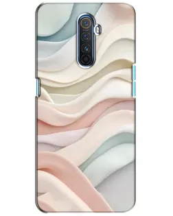 Чехол для Realme X2 Pro с картинкой «Пастельные нежные волны»