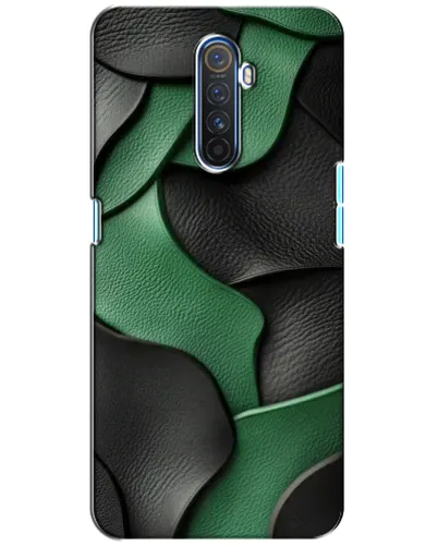 Чехол для Realme X2 Pro с картинкой «Зеленые кожаные волны» Чехол для Realme X2 Pro с картинкой «Зеленые кожаные волны»