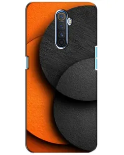 Чехол для Realme X2 Pro с картинкой «Геометрия оранжевых кругов»