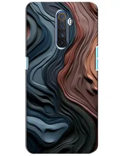 Чехол для Realme X2 Pro с картинкой «Цветные волны каньона»