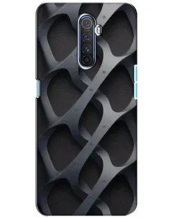 Чехол для Realme X2 Pro с картинкой «Объемное серое плетение»