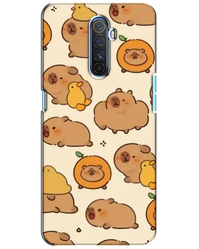 Чехол для Realme X2 Pro с картинкой «Капибары с апельсинами»