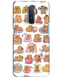 Чехол для Realme X2 Pro с картинкой «Капибары набор» Чехол для Realme X2 Pro с картинкой «Капибары набор»