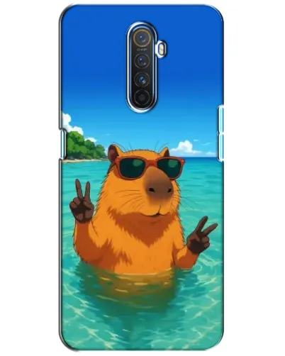 Чехол для Realme X2 Pro с картинкой «Морская капибара»