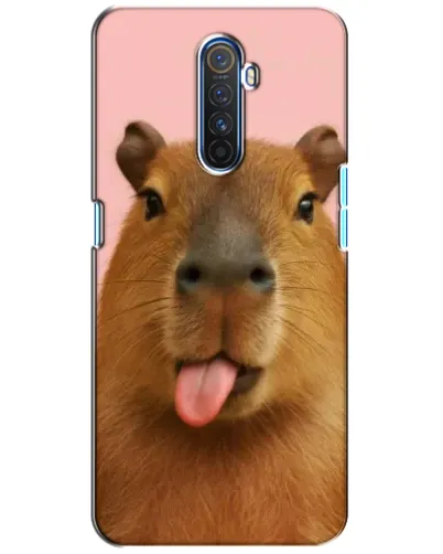 Чехол для Realme X2 Pro с картинкой «Капибара с языком»